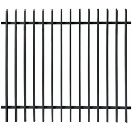 Floraworld Dekor-Aluminiumzaun Porto Zaunhöhe 200 cm x 180 cm Anthrazit