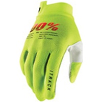 100% 100%, Unisex, Handschuhe, Handschuhe iTrack fluo gelb XXL, Gelb, (XXL)