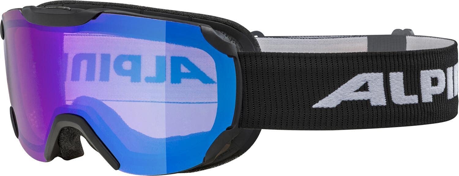 Alpina Sports Thaynes HM Skibrille Kunststoff/Polycarbonat Schwarz-Blau 100% UV-Schutz, A7270 8 31