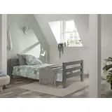 Vipack Einzelbett Pino mit Liegefläche 90x200 cm - Grau