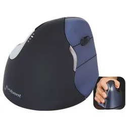Evoluent Optische PC-Maus »Vertical Mouse 4 Wireless« silber, 8.8x8.2x11 cm