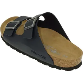ROHDE Pantolette ergonomisch Lederfußbett Zwei Riemen Schnalle Grado 5920, Größe:42 EU,