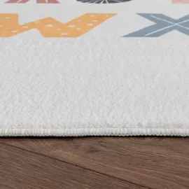 Paco Home Kinderteppich »Eliz 394« rechteckig 12 mm Höhe Kurzflor, Spielteppich, Motiv Alphabet & Regenbogen
