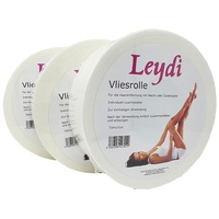 Sparpaket 3 x Leydi Vliesrolle, Vliesstreifen,Waxstreifen,Waxingstrips,Agda,Wax