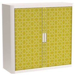 PAPERFLOW easyOffice Vintage Rollladenschrank 60852 2 Fachböden 110,0 x 41,5 x 104,0 cm