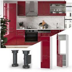 VICCO Kühlumbauschrank 60 cm Küchenschrank Hochschrank Küchenzeile Fame-Line