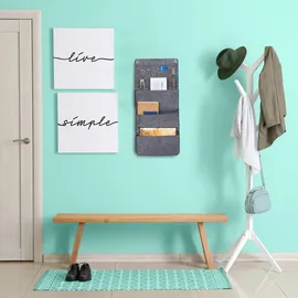 Relaxdays Hängeorganizer 30 x 5 x 65 cm 2-tlg. grau