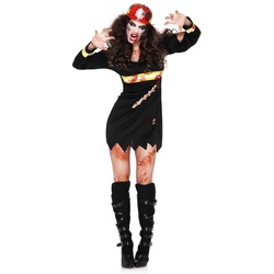 Leg Avenue Kostüm Sexy Feuerwehrfrau Zombie, Heißes Halloweenkostüm heizt die Stimmung an! schwarz M-L