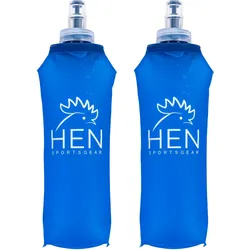 Wasserflaschen- faltbare Trinkflasche - 500 ML 2x BLAU 500ML