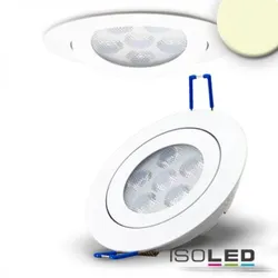 LED Einbaustrahler weiß rund flach 15W 1400lm 72° WW dimmbar EEK E [A-G]