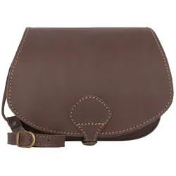 Mika Allison Umhängetasche Leder 26 cm  braun