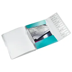 LEITZ Ordnungsmappe Wow A4 12-teilig eisblau