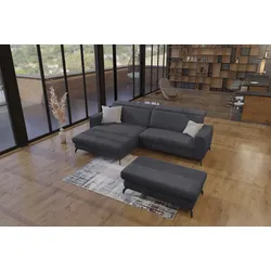 Ecksofa SIT & MORE "Bolero L-Form", grau, B:290cm H:88cm T:178cm, 100% Polyester, Sofas
