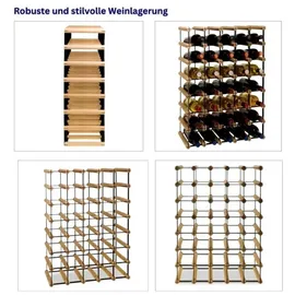 Proregal Weinregal 72,5 x 52,5 x 24,5 cm Natur