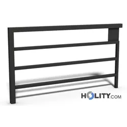 Absperrung zur Verkehrssicherheit aus Stahl h140239