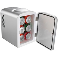 Mobiler Mini-Kühlschrank mit Wärmefunktion, 4 Liter, 12 & 230 V