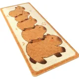 Muteitt Capybara-Teppich, Niedliche Tier-badematte, Lustige Badezimmerteppiche, rutschfest, Weich, Capybara-fußmatte, Langlebige Bodenmatte Für Haustür, Heimdekoration