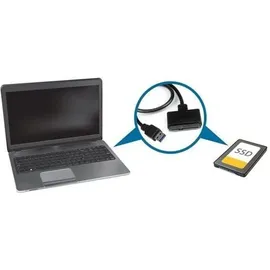 Startech StarTech.com USB 3.0 2.5" SATA III Adapter Kabel - USB 3.0 zu SATA SSD/HDD Konverter für Datenübertragung (USB3S2SAT3CB)