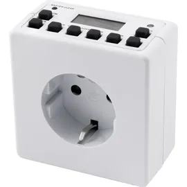 ETT 2er-Pack | Digitale Zeitschaltuhr für Innen McPower AZ-53 10 Schaltprogramme, 12/24 Std. Zyklus, schmales Design