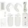 Nedis SmartLife, USB-/Batteriebetrieben, weiß