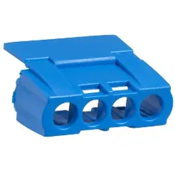 Schneider Electric 13589, Anschlussblockabdeckung, 1 Stück(e), Blau