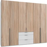 WIMEX Kleiderschrank WIMEX "New York", weiß (weiß, front struktureichefarben hell), B:270cm H:236cm T:58cm, Schränke, Kleiderschrank, wahlweise 208 oder 236cm hoch