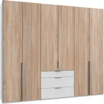 WIMEX Kleiderschrank WIMEX "New York", weiß (weiß, front struktureichefarben hell), B:270cm H:236cm T:58cm, Schränke, Kleiderschrank, wahlweise 208 oder 236cm hoch