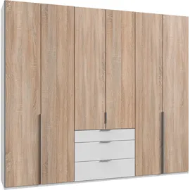 WIMEX Kleiderschrank WIMEX "New York", weiß (weiß, front struktureichefarben hell), B:270cm H:236cm T:58cm, Schränke, Kleiderschrank, wahlweise 208 oder 236cm hoch