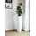 Vivanno Bodenvase Fiberglas Magnum Weiß Matt - 80x23
