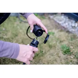 Brennenstuhl Gummi-Verlängerungskabel IP44 10 m schwarz H05RR-F 3G1,5