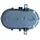Blulaxa Kellerleuchte 1 E27 oval grau