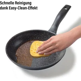 STONELINE Pfannen-Set 3-tlg. 16 cm + 20 cm + 24 cm schwarz Aluguss
