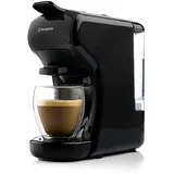 Westinghouse 3-in-1 Kapsel Kaffeemaschine - Kaffee Kapselmaschine für Nespresso, Dolce Gusto und gemahlenen Kaffee, energiesparendes Schnellbrühsystem, Tropfschale & 0,7l Wassertank Schwarz