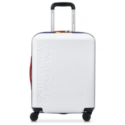 Delsey Paris x United Colors of Benetton United 4-Rollen Kabinentrolley 55 cm  weiss