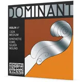 Pirastro Thomastik 132A4/4 Einzelsaite für 44290 Violine Dominant - D-Saite Kunststoffkern, Silber umsponnen,,mittel