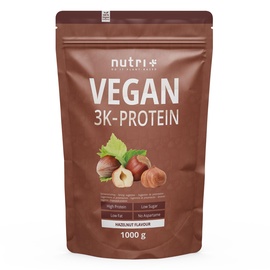 Nutri + Vegan 3K Protein Haselnuss Pulver 1000 g