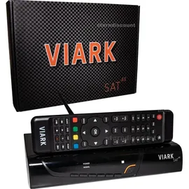 VIARK Sat 4K UHD H.265 2160p DVB-S2X Multistream Receiver LAN WLAN Schwarz