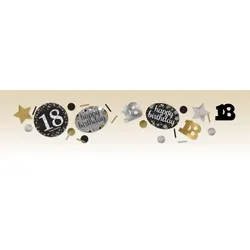 18. Geburtstag gold Konfetti