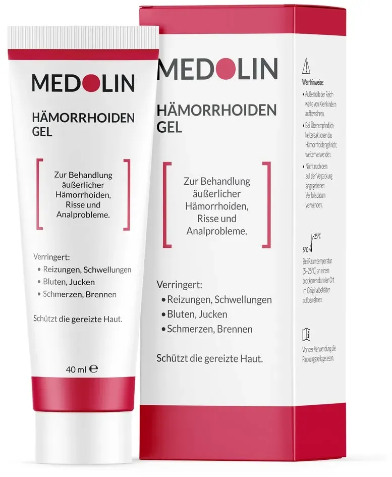 Medolin® Hämorrhoiden Gel - Hämorrhoiden Salbe 40 ml