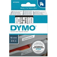 Dymo Schriftband 45803 schwarz/weiß 19mmx7m