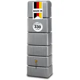 4rain Slim Wandtank 330 l steingrau