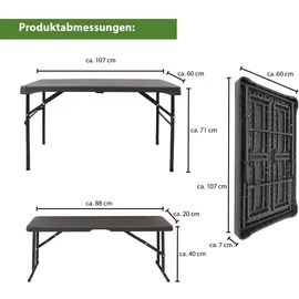 Trutzholm Bierzeltgarnitur 3-tlg. Länge 107 Cm Festzeltgarnitur Gartenmöbel In Weiß