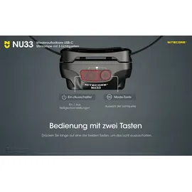Nitecore NU33 Schwarz