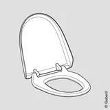 Geberit WC-Sitz mit WC-Deckel weiß-alpin zu Geberit AquaClean 8000/8000plus (250.034.11.1)