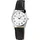 Classique Herrenuhr mit Kunstlederionsarmband - Schwarz/Weiß