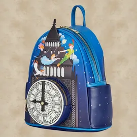 Loungefly Disney Peter Pan Glow Clock Womens Double Strap Shoulder Bag Purse