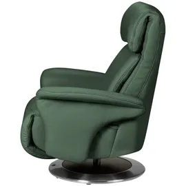 HIMOLLA Relaxsessel 7227 Leder 82 x 109 x 90 cm Grün mit Relax-Funktion