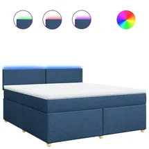 vidaXL Boxspringbett 180 x 200 cm Blau