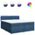vidaXL Boxspringbett 180 x 200 cm Blau