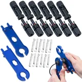 (0% MwSt) 26-tlgs. Solarpanel-Stecker-Anschluss-Set mit Spannwerkzeug, IP67